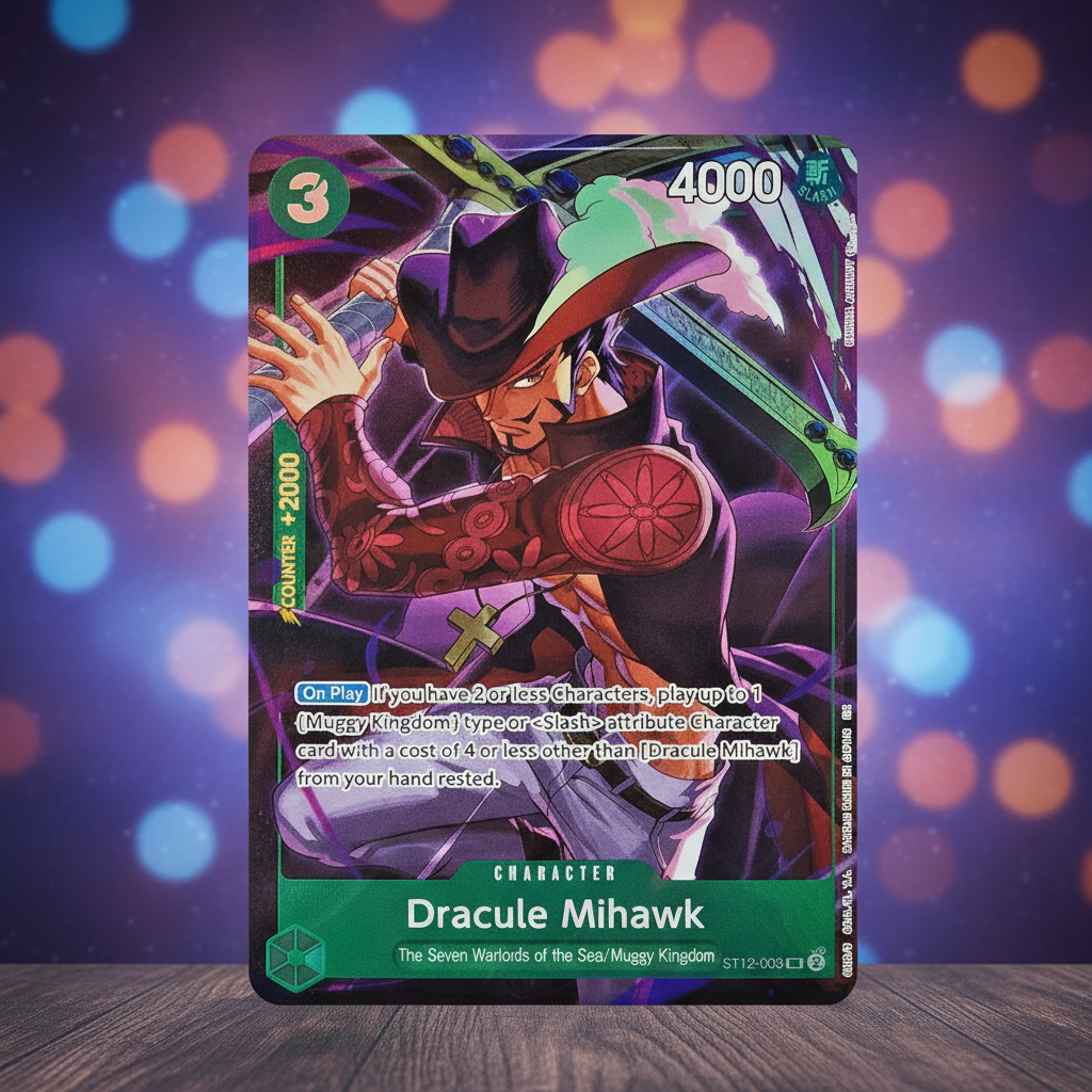 Dracule Mihawk Card - Extra Large