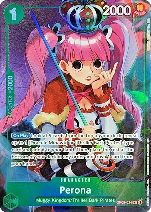 Perona (Illustration Box Vol.4) OP09-034 One Piece Promotion Cards Foil