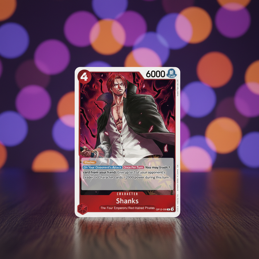 Shanks card with bokeh background
