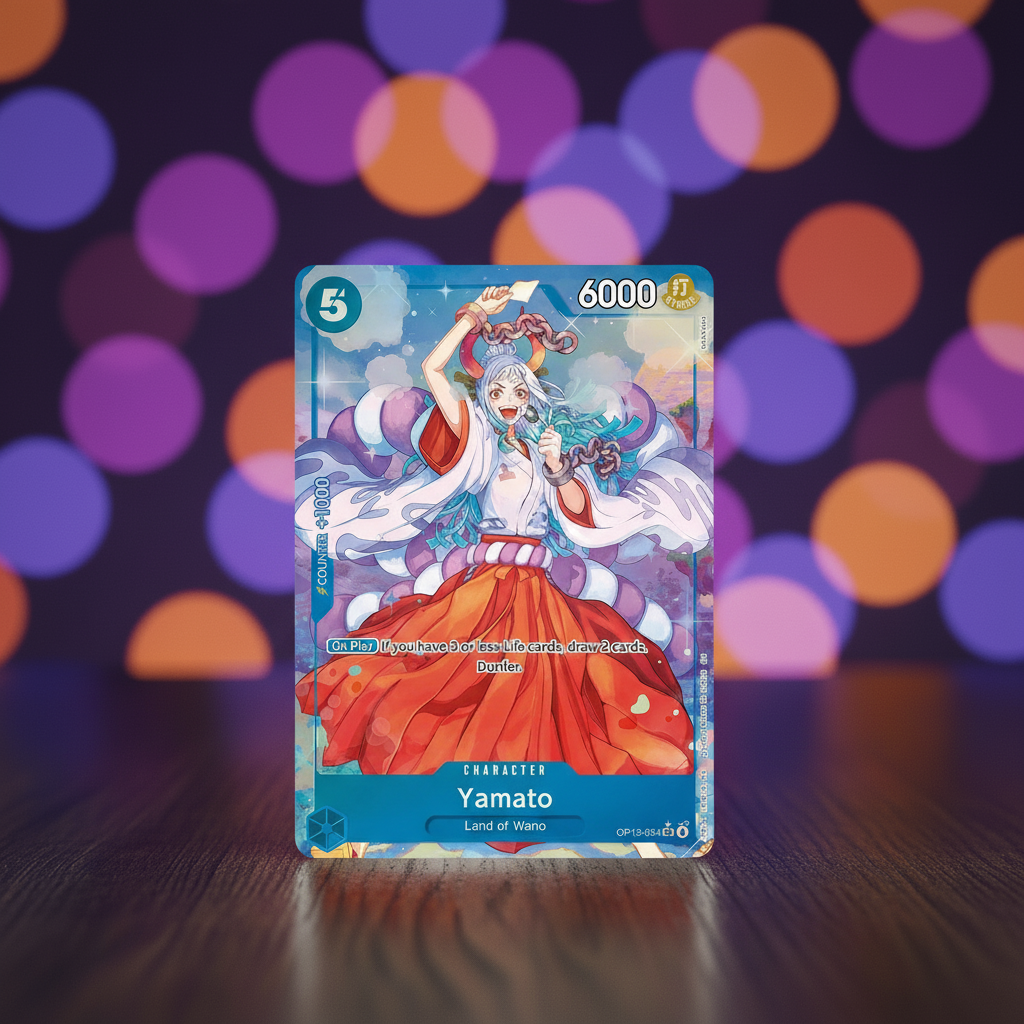 Yamato card with bokeh background